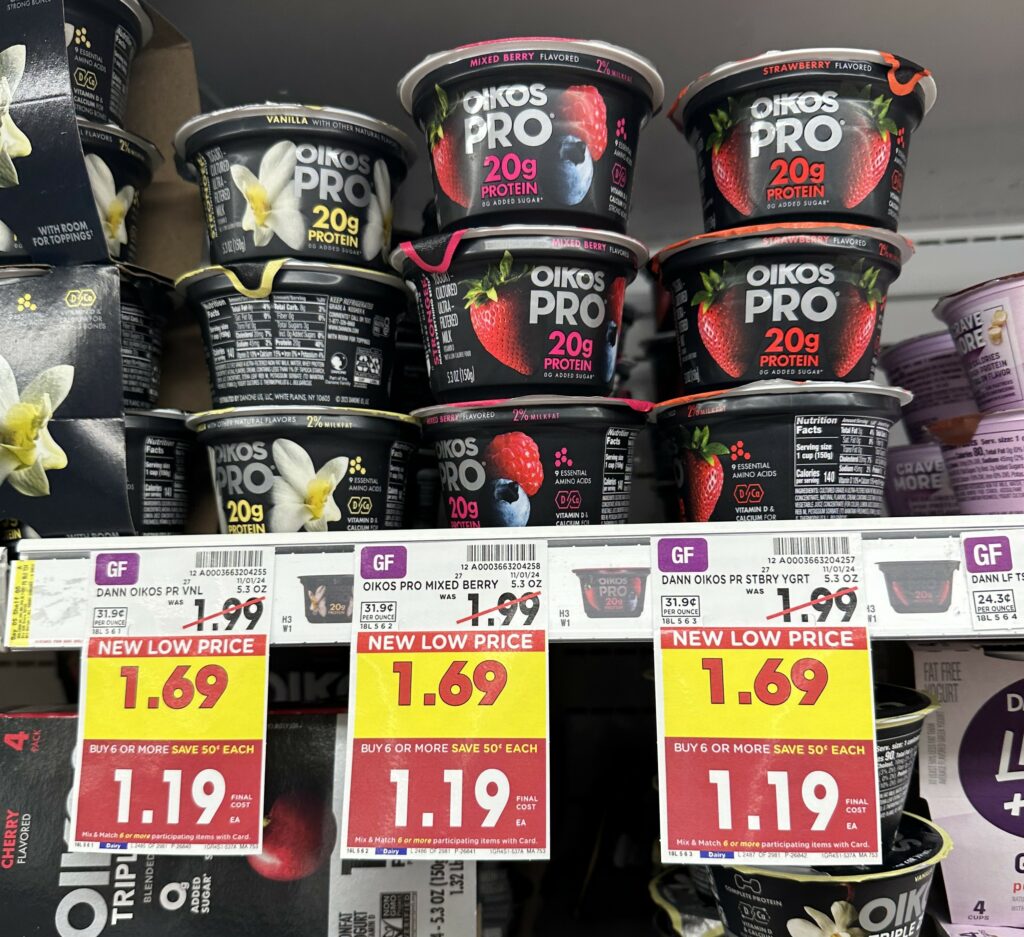 oikos pro kroger shelf image