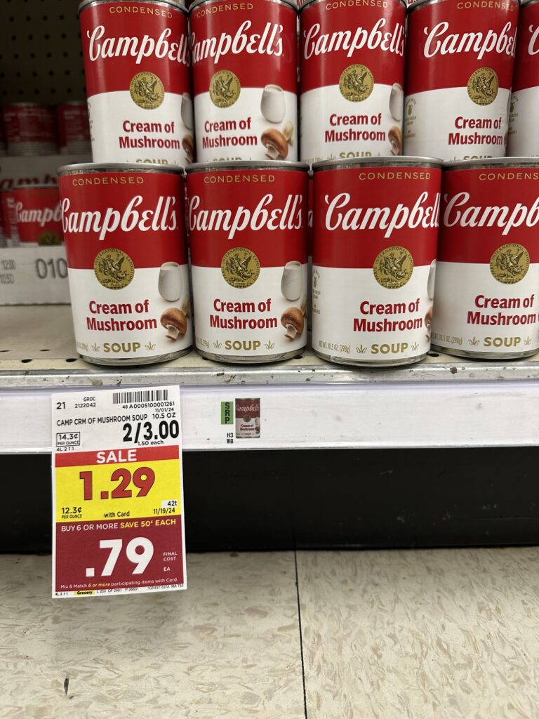 campbells soup kroger shelf image 