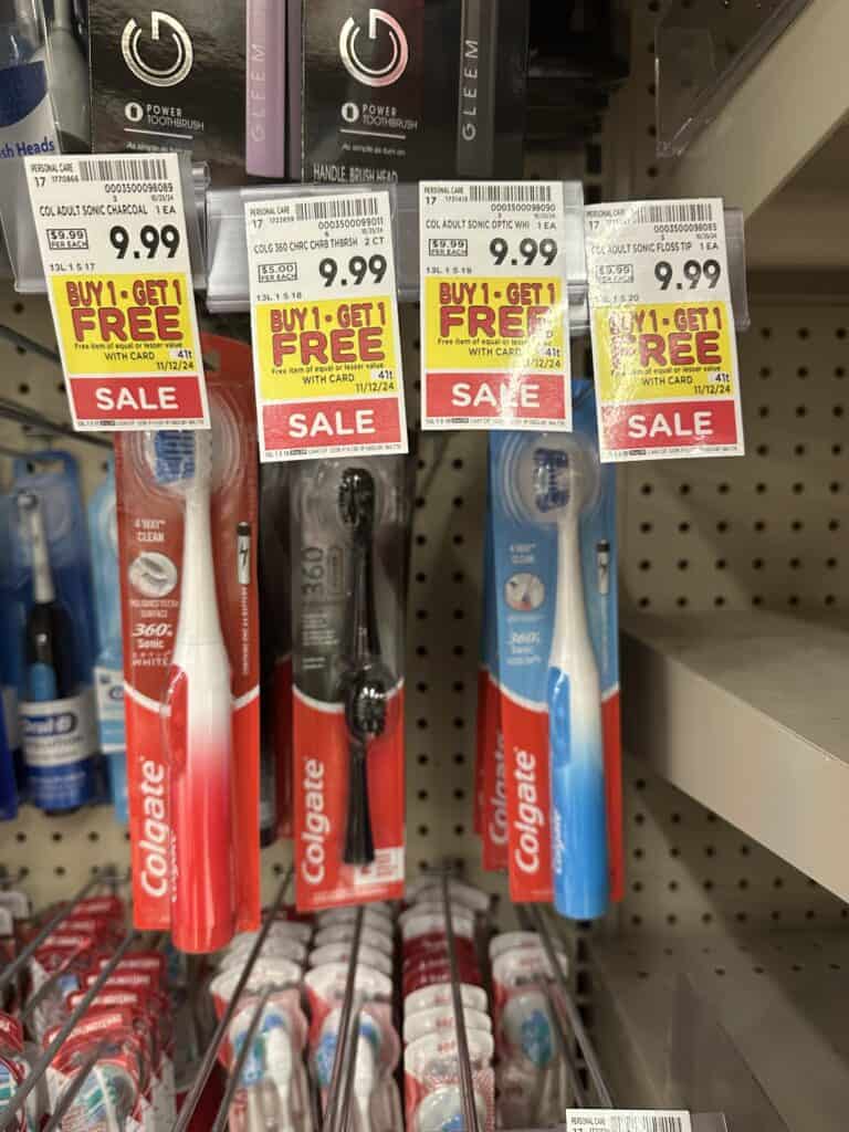 Colgate Toothbrush Kroger Shelf Image