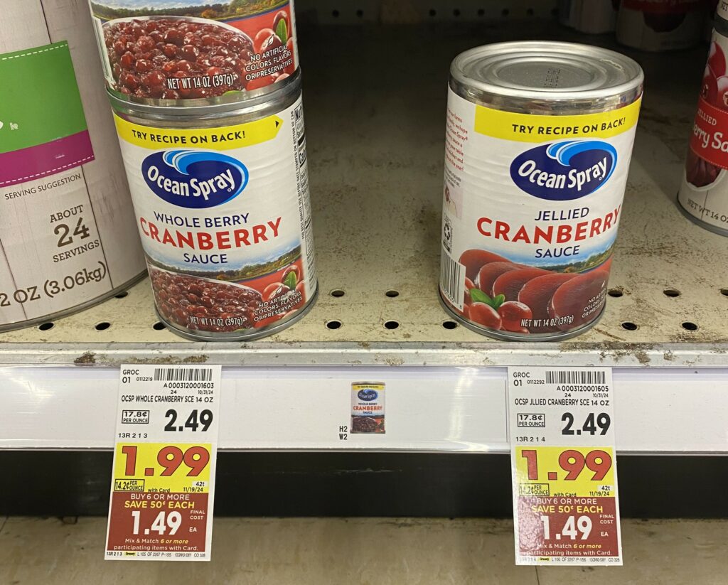 ocean spray kroger shelf image