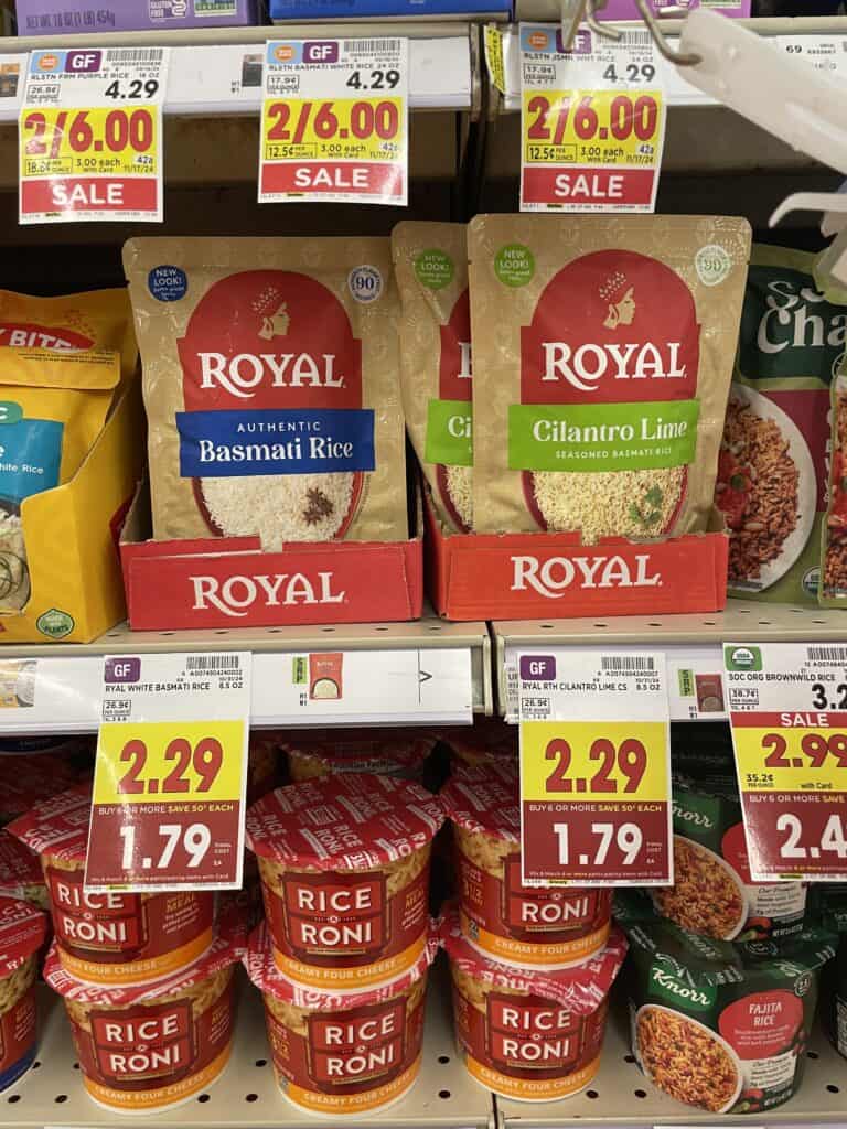 royal rice kroger shelf image