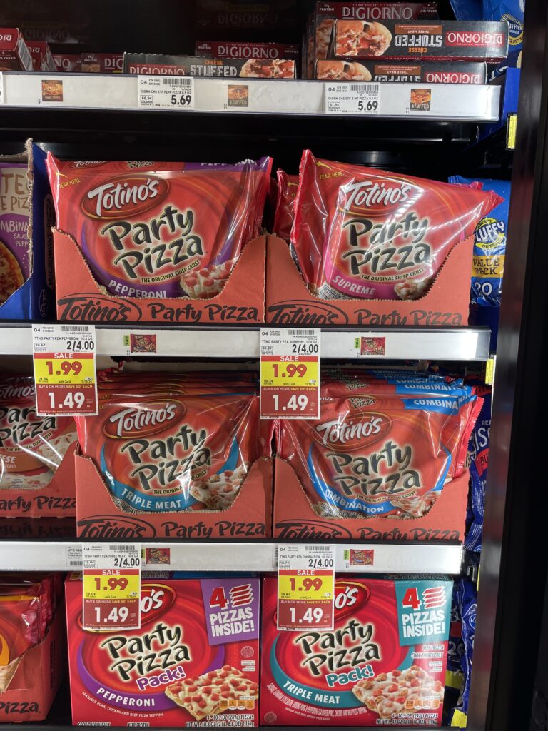 totino's Party pizzas Kroger shelf image