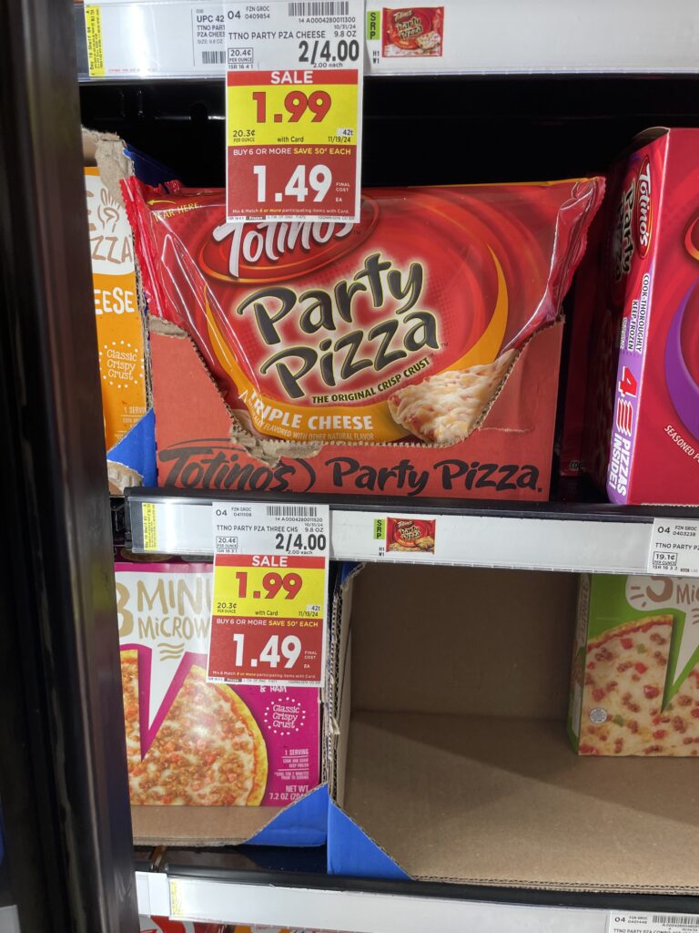 totino's Party pizzas Kroger shelf image