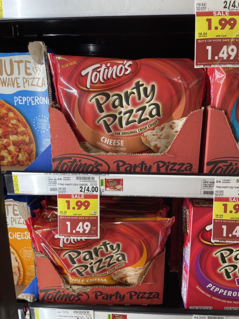 totino's Party pizzas Kroger shelf image