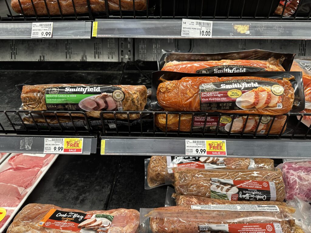 smithfield pork tenderloin kroger shelf image