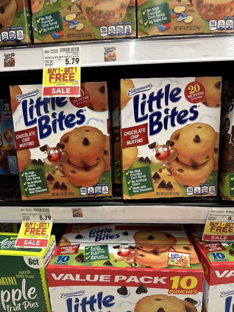 Entenmann's Little Bites Kroger Shelf Image