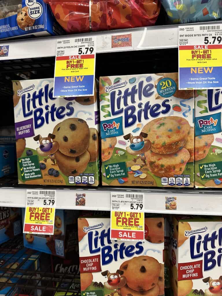 Entenmann's Little Bites Kroger Shelf Image