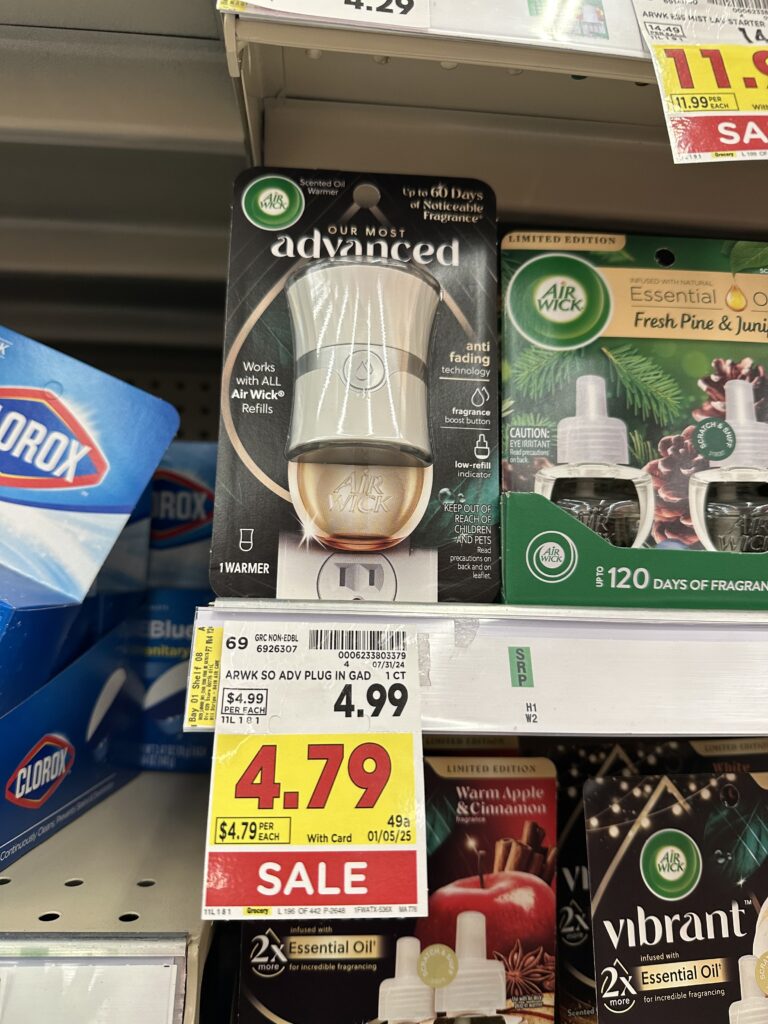 air wick advanced warmer kroger shelf image