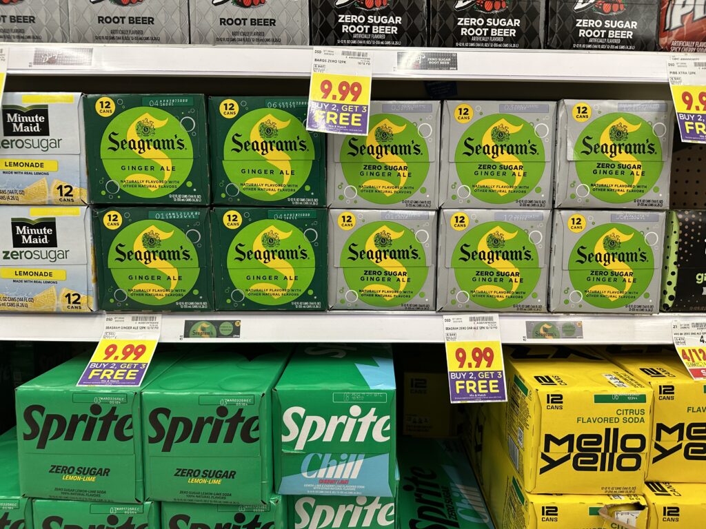 seagram gingerale kroger shelf image