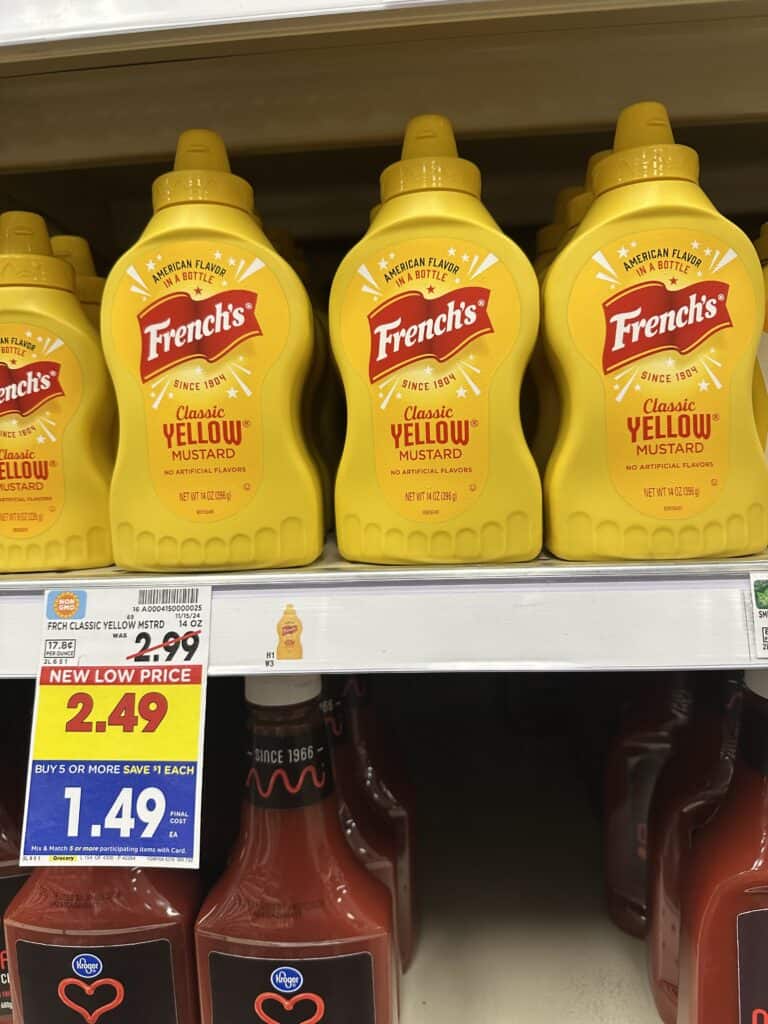 french's mustard kroger shelf image