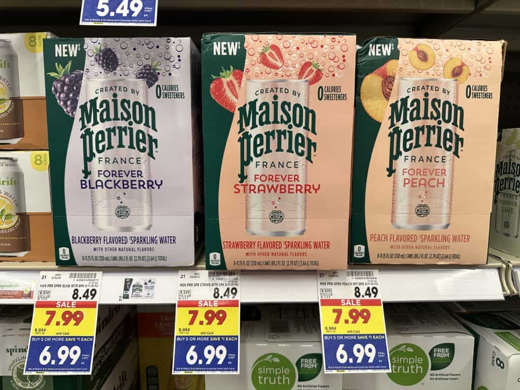 Maison Perrier Sparkling Water Kroger Shelf Image