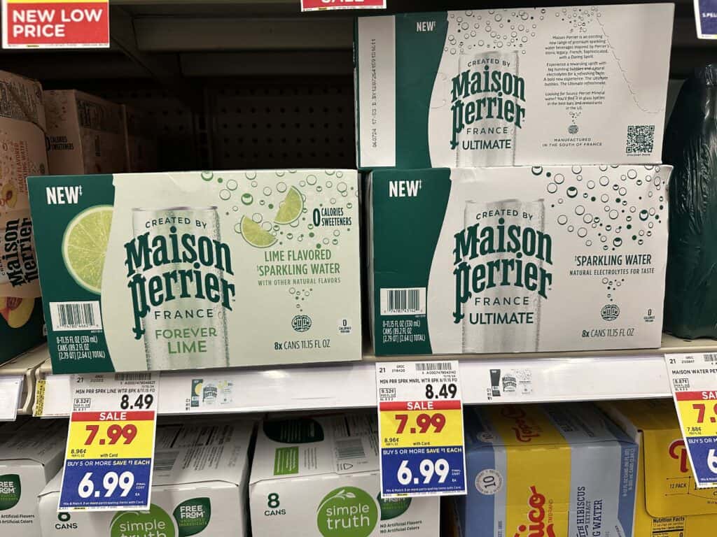 Maison Perrier Sparkling Water Kroger Shelf Image