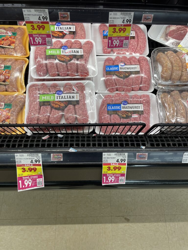 Kroger Fresh Sausage Shelf Image