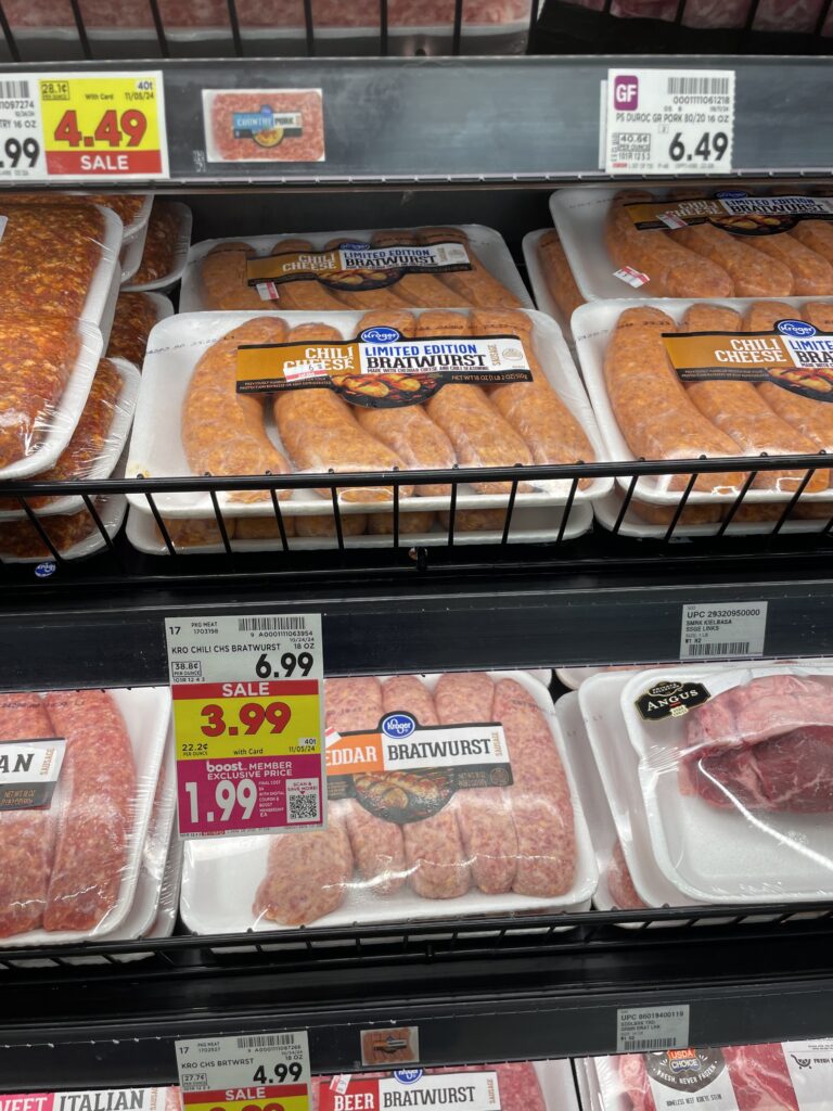 Kroger Fresh Sausage Shelf Image