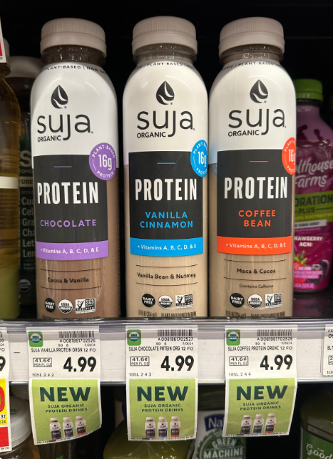 Suja Organic Protein Kroger Shelf Image