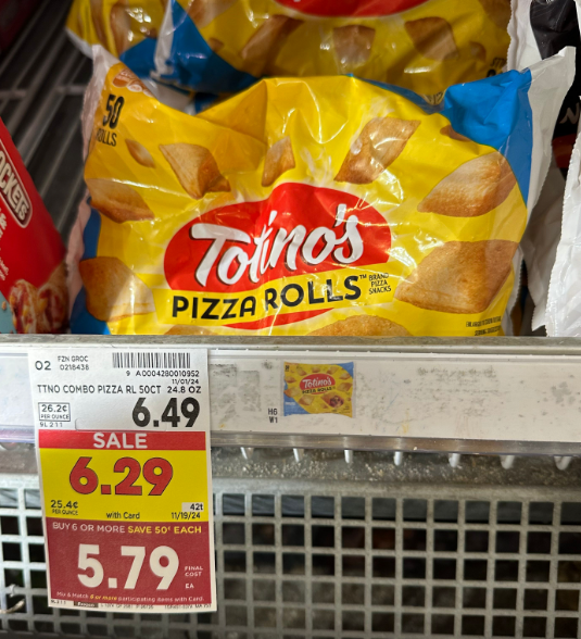 Totino's Pizza Rolls Kroger Shelf Image