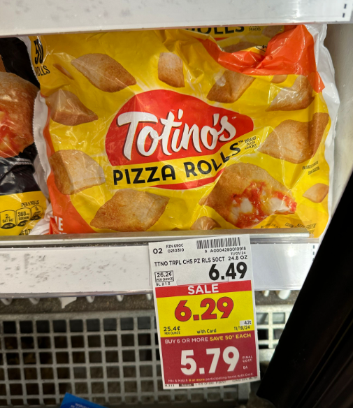 Totino's Pizza Rolls Kroger Shelf Image