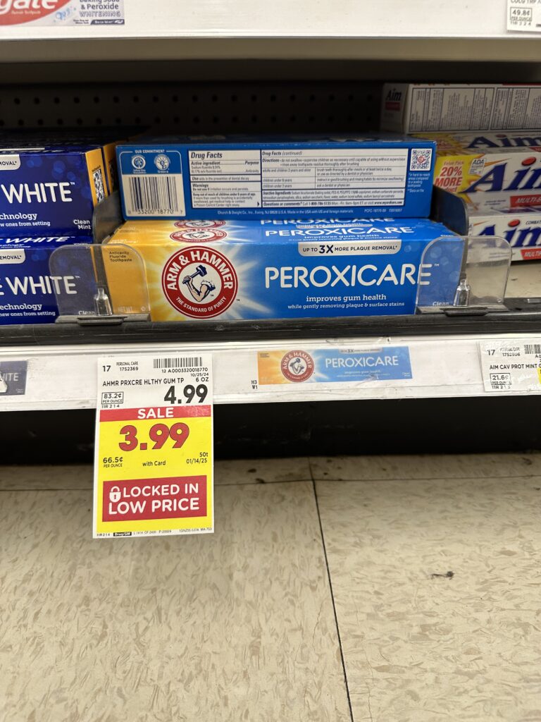 arm and hammer toothpaste kroger shelf image (1)