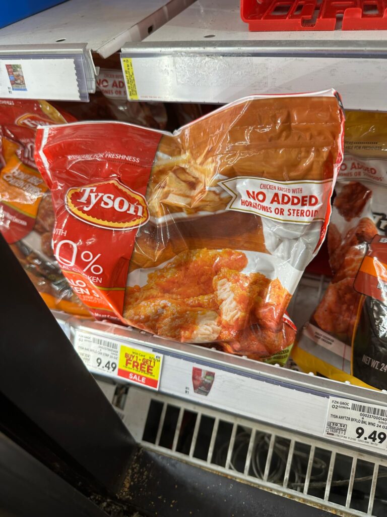 tyson frozen chicken kroger shelf image