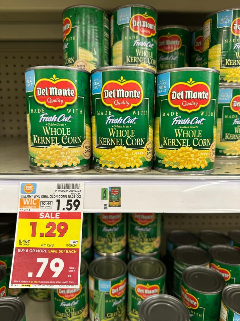 del monte canned veggies kroger shelf image