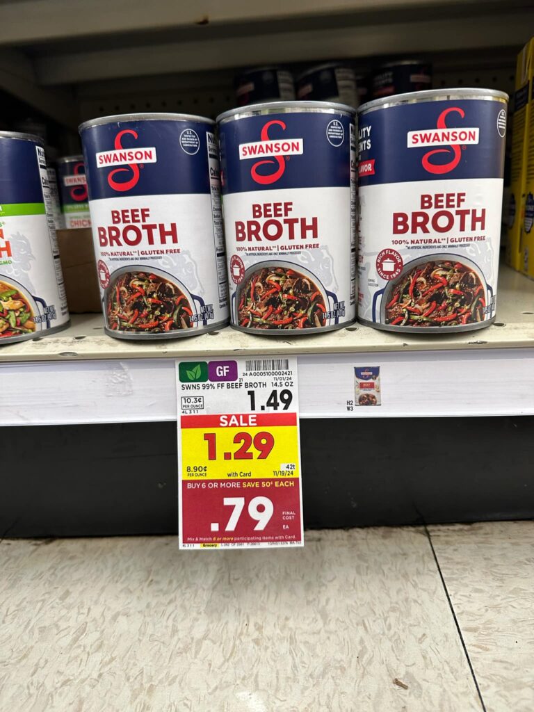 swanson broth kroger shelf image