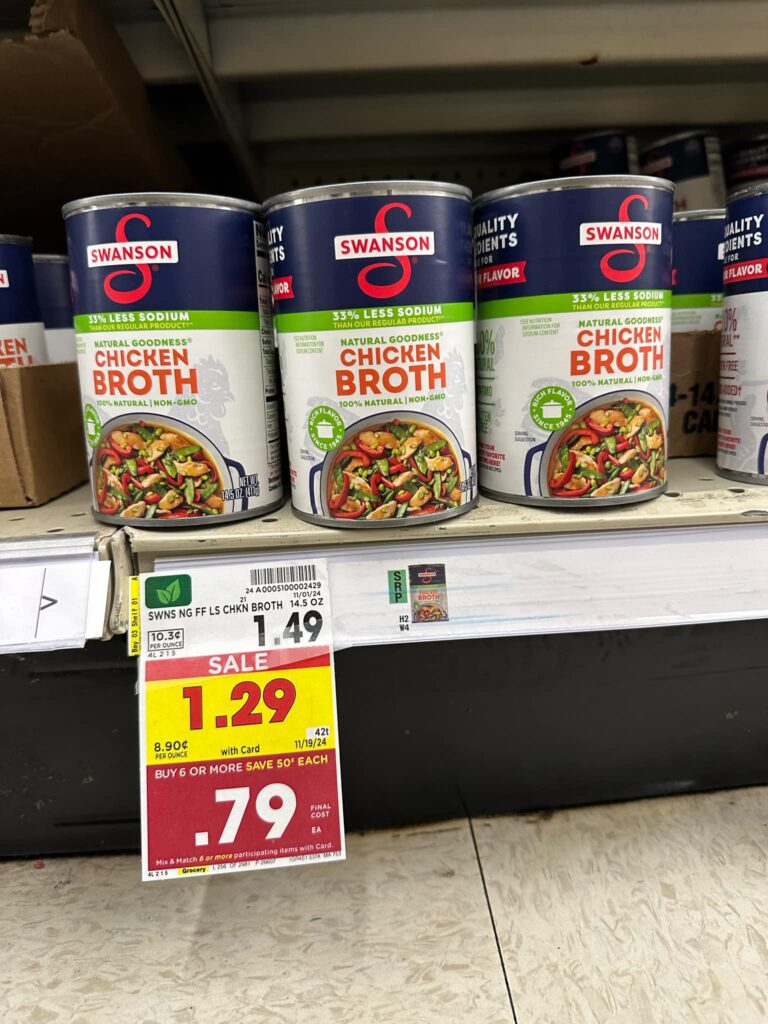 swanson broth kroger shelf image