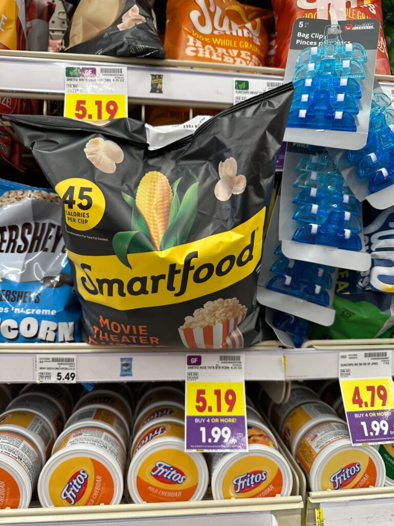 smartfood popcorn kroger shelf image