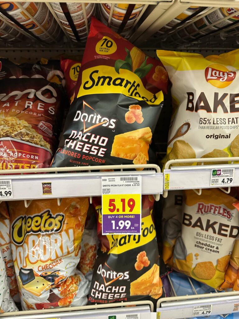 smartfood popcorn kroger shelf image