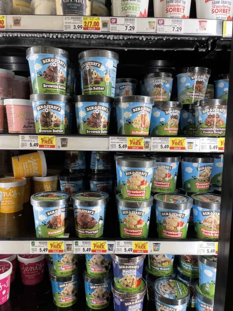 ben and jerry's ice cream kroger shelf image (1)