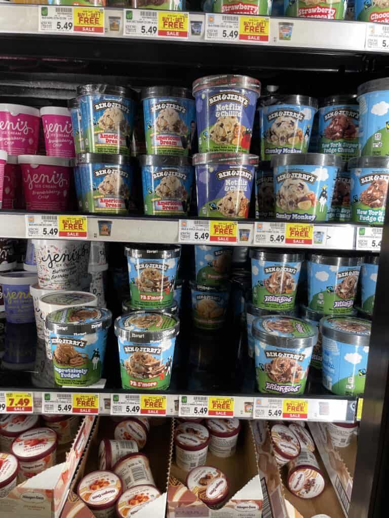 ben and jerry's ice cream kroger shelf image (1)