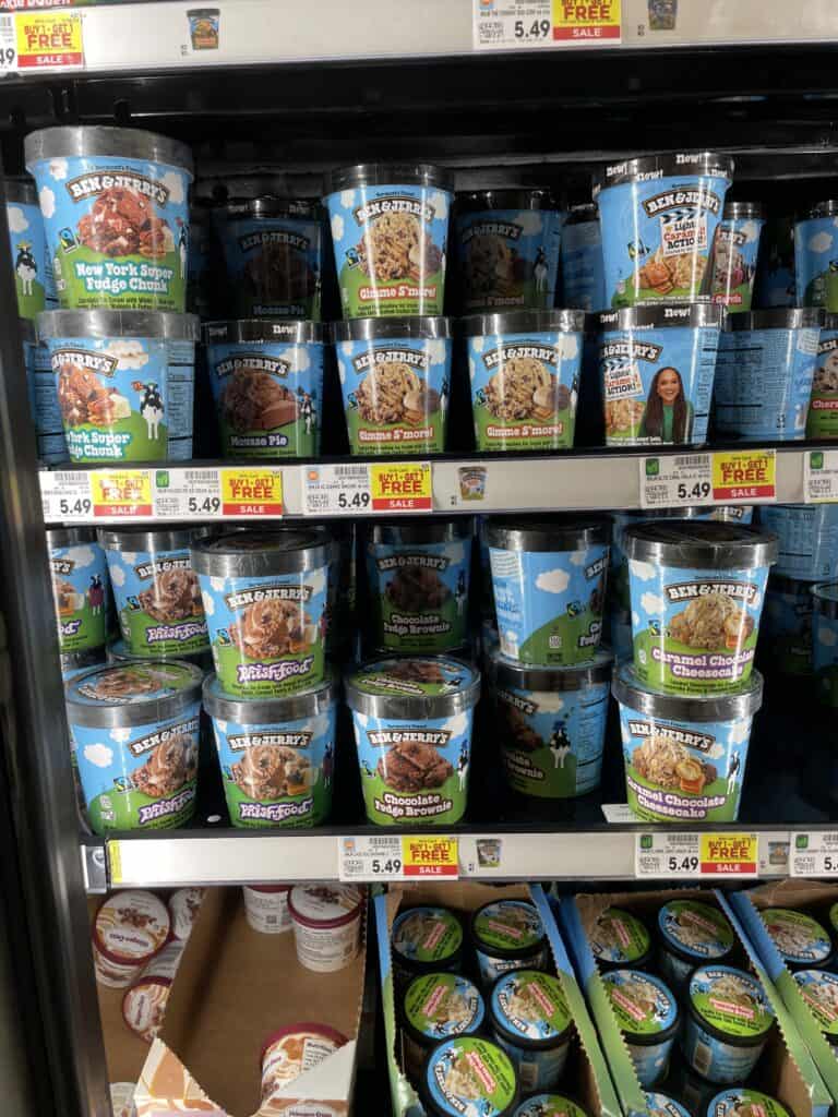 ben and jerry's ice cream kroger shelf image (1)