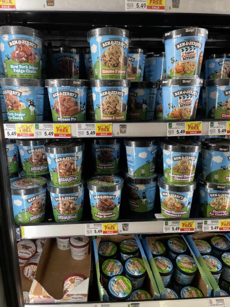 ben and jerry's ice cream kroger shelf image (1)