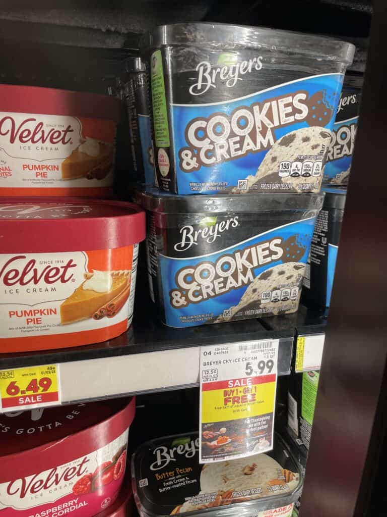 breyers ice cream kroger shelf image (15)