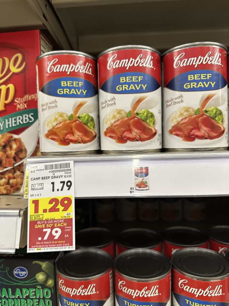 campbells gravy kroger shelf image (2)