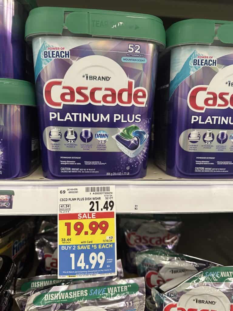 cascade platinum plus kroger shelf image (1)