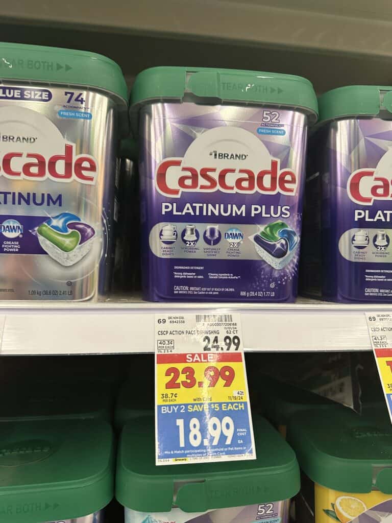 cascade platinum plus kroger shelf image (1)