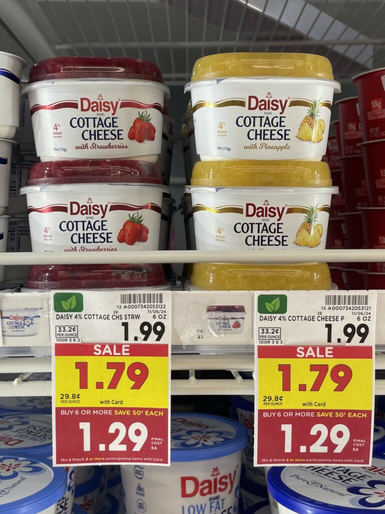 daisy cottage cheese w fruit kroger shelf image