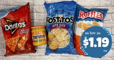 doritos, tostitos chips and dip and ruffles kroger krazy