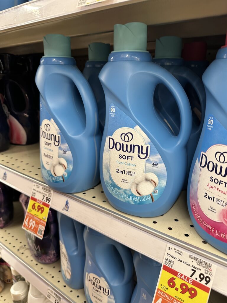 downy and bounce kroger shelf image (1)