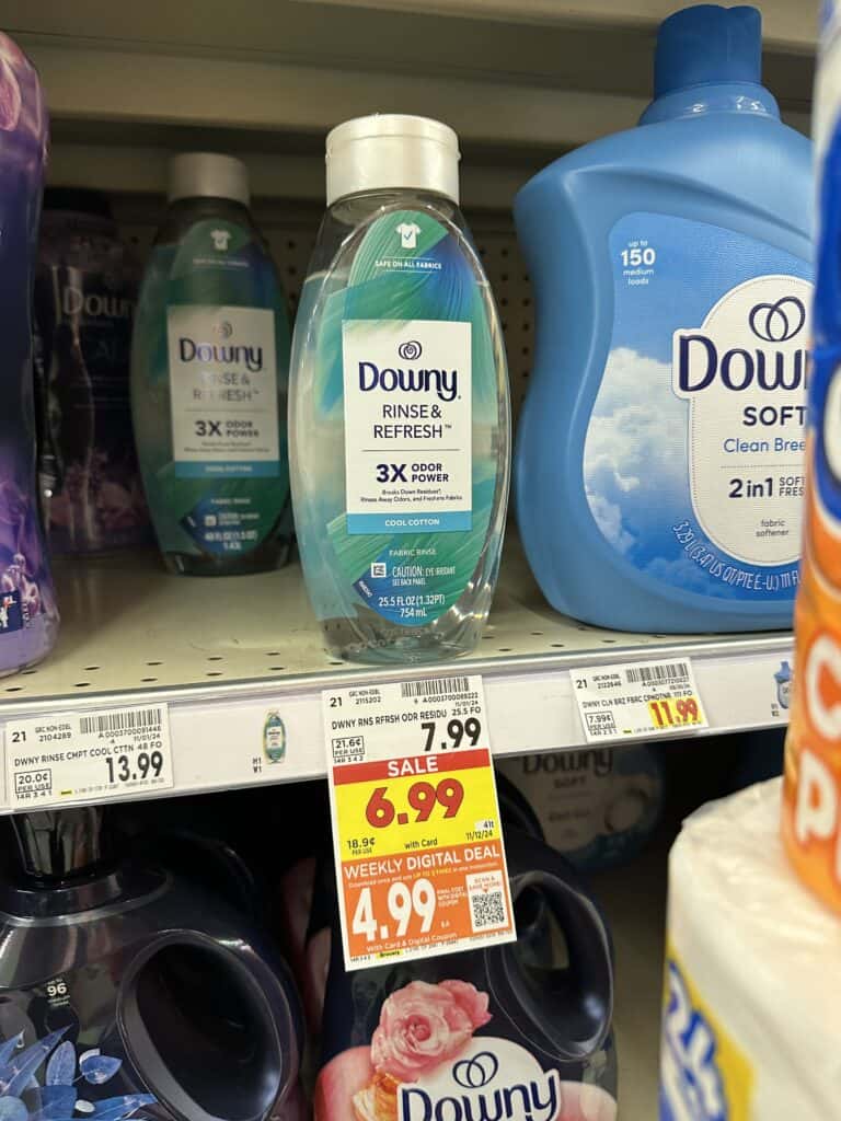 downy and bounce kroger shelf image (1)