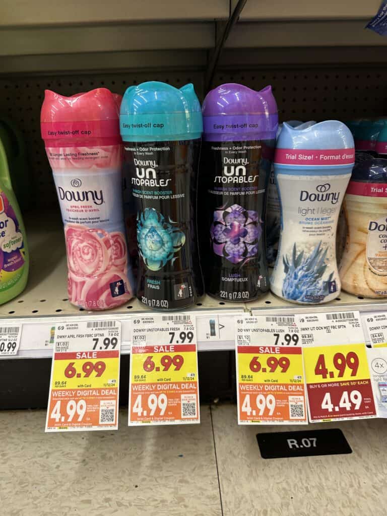 downy and bounce kroger shelf image (1)