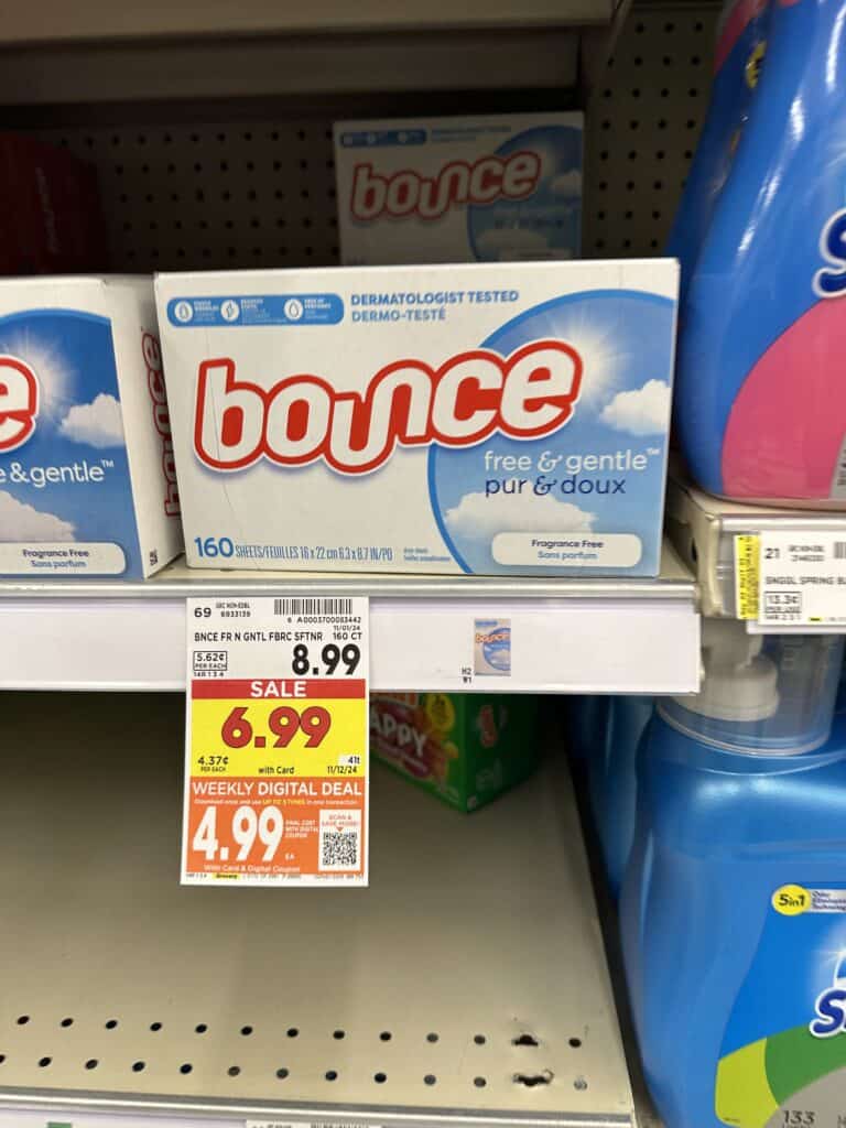 downy and bounce kroger shelf image (1)