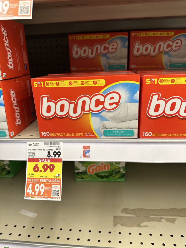 downy and bounce kroger shelf image (1)