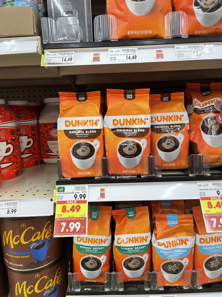 dunkin coffee kroger shelf image (1)