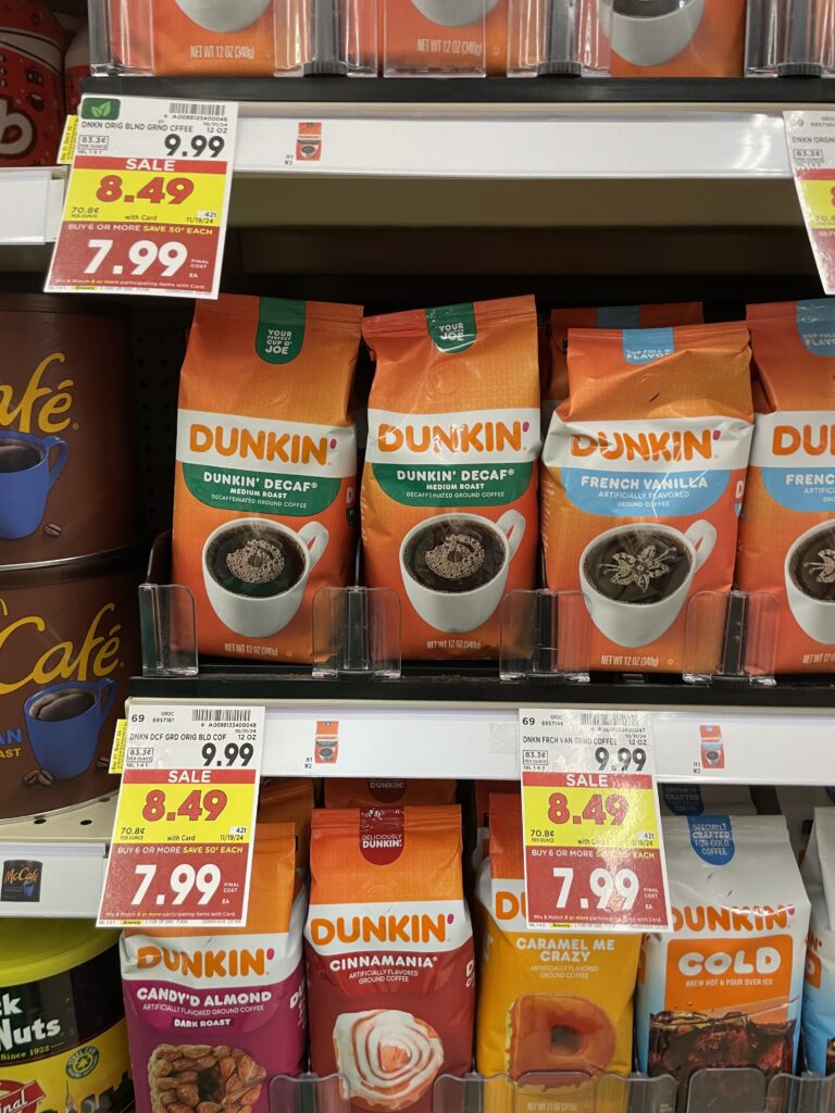 dunkin coffee kroger shelf image (1)