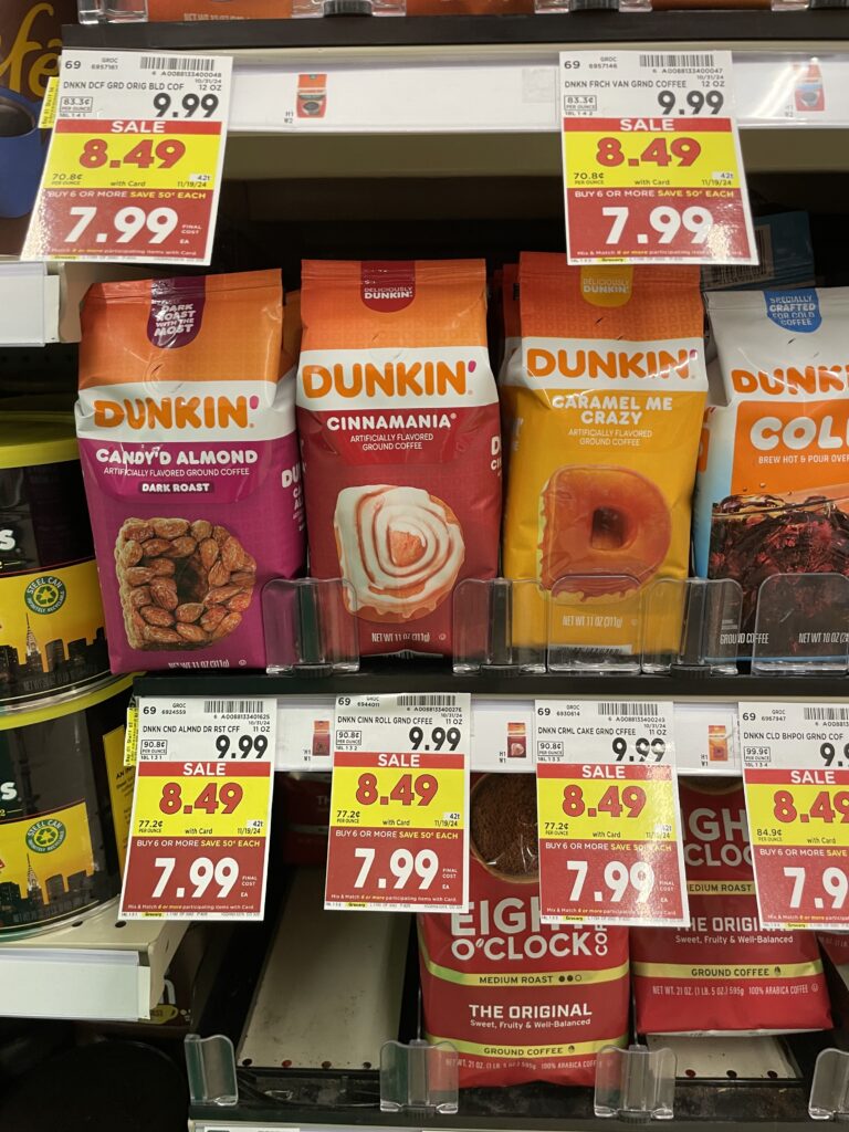 dunkin coffee kroger shelf image (1)