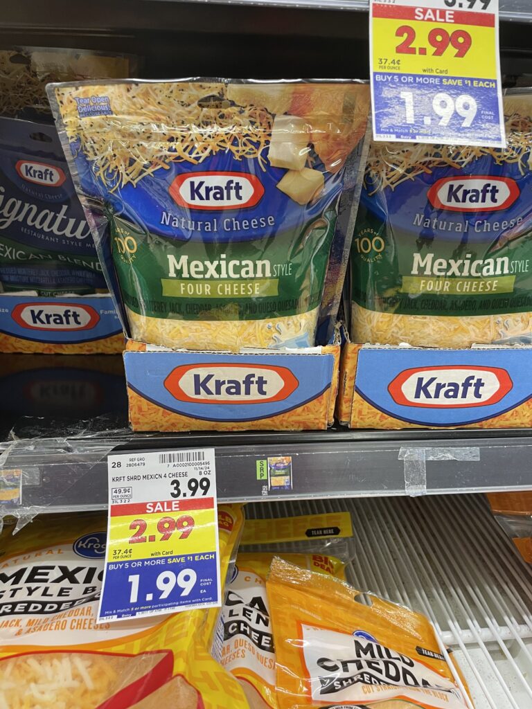 kraft shredded cheese kroger shelf image (1)