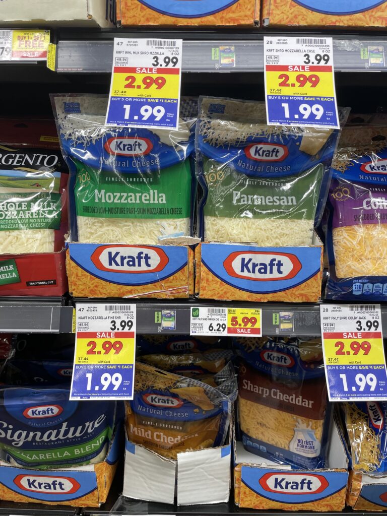 kraft shredded cheese kroger shelf image (1)