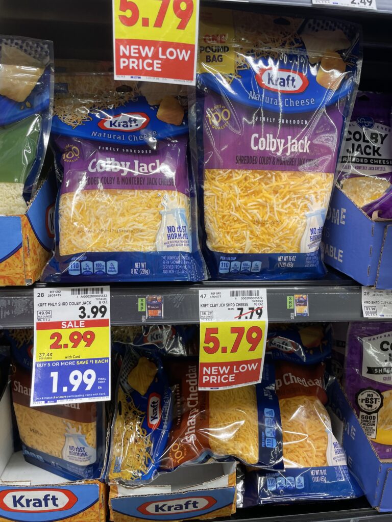 kraft shredded cheese kroger shelf image (1)