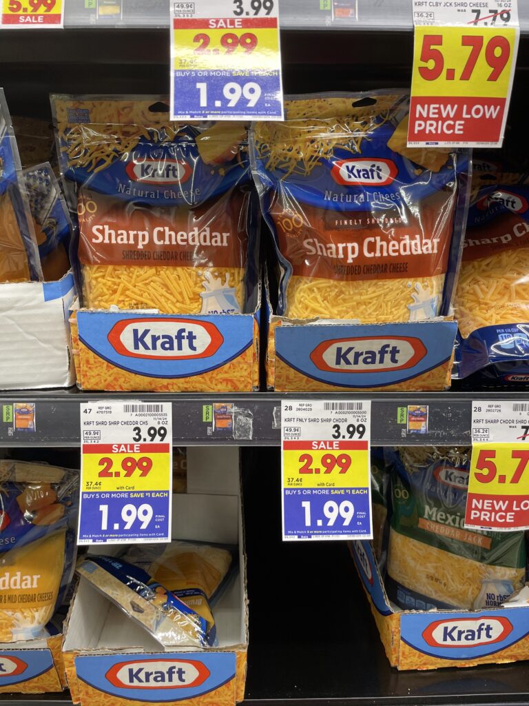 kraft shredded cheese kroger shelf image (1)